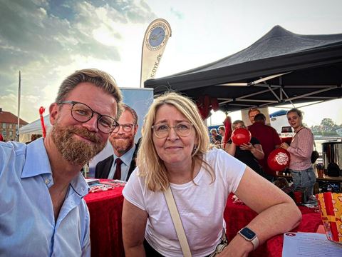 Kulturnat Soenderborg Benny Engelbrecht Sammen Med Christel Schaldemose